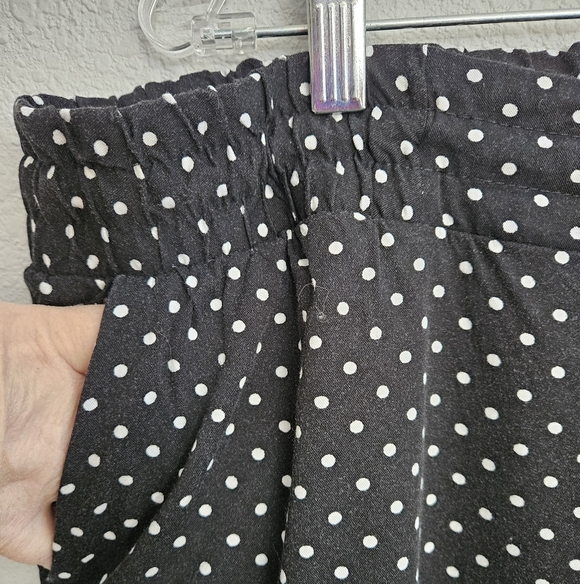 Torrid Pull-on Black with White Polka Dot Pants, Size 3 - Picture 4 of 6
